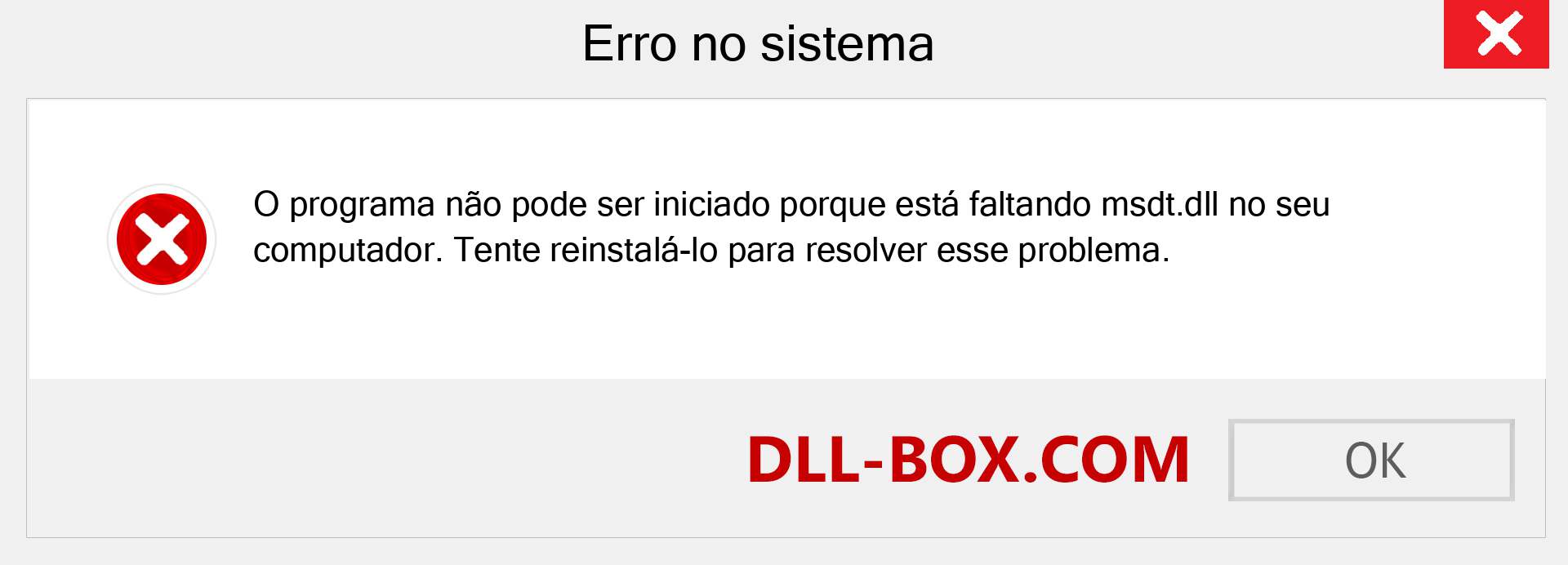 Arquivo msdt.dll ausente ?. Download para Windows 7, 8, 10 - Correção de erro ausente msdt dll no Windows, fotos, imagens